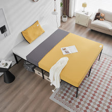 Load image into Gallery viewer, iRerts Metal Queen Bed Frame, Heavy Duty Queen Platform Bed Frame with Steel Slat Support, Queen Size Bed Frame for Bedroom Guest Room Dormitory, No Box Spring Needed, Under-Bed Storage, Black