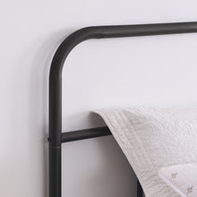 Load image into Gallery viewer, iRerts Full Bed Frame with Headboard, Metal Full Platform Bed Frame for Kids Teens Adults, Heavy Duty Full Size Bed Frame No Box Spring Needed, Easy to Assemble, Black