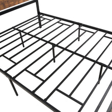 Load image into Gallery viewer, iRerts Metal Queen Platform Bed Frame with Headboard and Footboard, Heavy Duty Queen Bed Frame with Metal Slat Support, No Box Spring Needed, Industrial Queen Size Bed Frames for Bedroom, Black