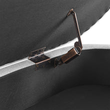 Load image into Gallery viewer, iRerts Storage Bench, Modern Fabric Storage Ottoman End of Bed Bench, Wood Frame Bedroom Storage Bench Footstool with Rubber Wood Legs, Ottoman Bench with Storage for Living Room Bedroom, Gray