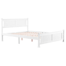 Load image into Gallery viewer, Full Bed Frame with Headboard, iRerts White Full Size Platform Bed Frame w/ Slats, Modern Full Size Bed Frame for Kids Adults, Wood Platform Full Bed Frame for Bedroom, No Box Spring Needed, R4993