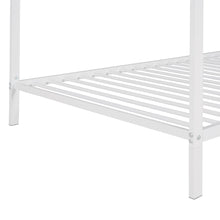 Load image into Gallery viewer, iRerts Twin Bed Frame for Girls Boys, Metal Toddler Twin House Bed Frame, Kids Bed Frame for Boys Girls, House Bed Frame Twin Size with Metal Slats, Floor Bed for Kids No Box Spring Needed, White