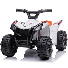 Load image into Gallery viewer, iRerts White Kids ATV 4 Wheeler, 6V Ride on Car with One-button Start, One Speed Forward, Electric Ride on Toy for 18-30 Months Boy Girls, Kids Birthday Gift/Christmas Gift