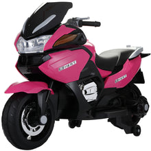 Load image into Gallery viewer, iRerts12V Battery Powered Ride on Motorcycle with Training Wheels, Light Wheel, Music, MP3, USB, Kids Ride on Toys for Boys Girls Birthday Christmas Gifts