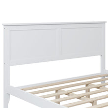 Load image into Gallery viewer, iRerts Queen Size Bed Frame with Headboard, Wood Queen Platform Bed Frame for Adults Teens Kids Bedroom, Modern Platform Bed Frame Queen Size with Slats Support, No Box Spring Needed, White