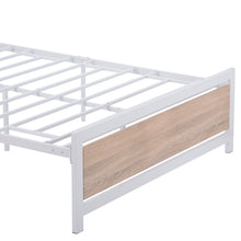 Load image into Gallery viewer, iRerts Metal Full Platform Bed Frame with Headboard and Footboard, Heavy Duty Full Bed Frame with Metal Slat Support, No Box Spring Needed, Industrial Full Size Bed Frames for Bedroom, White