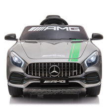 Load image into Gallery viewer, iRerts Gray 12 Volt Battery Powered Mercedes Ride on Car with Remote Control, Electric Kids Ride On Car for Boys Girls 3 4 5