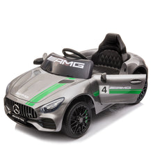 Load image into Gallery viewer, iRerts Gray 12 Volt Battery Powered Mercedes Ride on Car with Remote Control, Electric Kids Ride On Car for Boys Girls 3 4 5