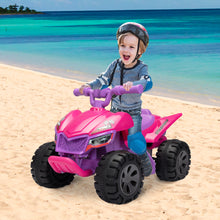 Load image into Gallery viewer, iRerts Kids Ride on ATV, 6V Ride on Toys with Music, LED Lights and Spray Device, Battery Powered Kids Electric Quad Car, Ride-on Cars for Toddlers 3-5 Year Old Boys Girls Gifts