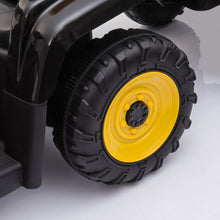 Load image into Gallery viewer, iRerts 12V Kids Ride On Tractor with Trailer, Battery Powered Electric Vehicles for Kids Boys Girls Gifts, Kids Ride on Toys with USB, Music, LED Lights, 3 Gear Shift Kids Electric Tractor