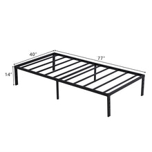Load image into Gallery viewer, iRerts Twin Bed Frame with Storage 12 Inch, Metal Twin Platform Bed Frame with Steel Slat Support, Heavy Duty Twin Size Bed Frame for Bedroom Guest Room Dormitory, No Box Spring Needed, Black