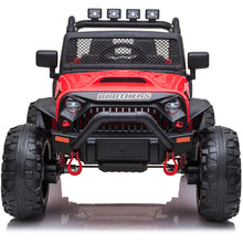 Load image into Gallery viewer, iRerts 24V Battery Powered Ride On Cars with Remote Control for Boys Girls Gifts, Kids Ride on Trucks Toys with Bluetooth, MP3, Music, Led Lights, USB, One Button Start