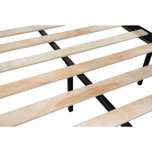 Load image into Gallery viewer, Full Over Twin Over Twin Bunk Bed, iRerts Modern Metal Triple Bunk Beds, Black Kids Triple Bunk Beds with Shelves, Bedroom Furniture Bunk Bed for Dormitory Kids Room, No Box Spring Needed