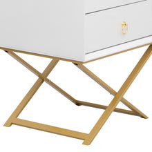 Load image into Gallery viewer, iRerts Side Table Wood Nightstand with Drawer, Modern Bedside Table End Table Sofa Side Table for Bedroom Living Room, White