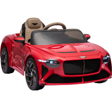 Load image into Gallery viewer, 12V Ride On Car with Remote Control, Licensed Bentley Mulsanne Ride On Toys for Boy Girl, Kids Electric Car with Music, USB, MP3, Light, Battery Powered Ride On Vehicle for Kids Birthday Gift, Red