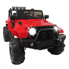 Load image into Gallery viewer, iRerts 12V Battery Powered Ride on Cars with Remote Control, Kids Ride on Trucks for Boys Girls with LED Lights, Music, Spring Suspension, 3 Speeds Ride on Toys for Toddlers Kids 2-6 Ages