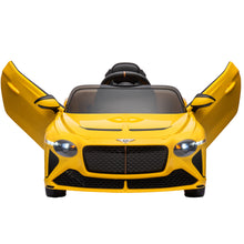 Load image into Gallery viewer, 12V Kids Ride on Truck, Bentley Mulsanne Kids Electric Cars with Remote Control, Battery Powered Ride On Car for Boy Girl, Ride On Vehicle Toy with Music, USB/MP3, LED Light, Kids Birthday Gift, Yellow