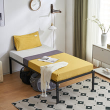 Load image into Gallery viewer, iRerts Metal Twin Bed Frame, Heavy Duty Twin Platform Bed Frame with Steel Slat Support, Twin Size Bed Frame for Bedroom Guest Room Dormitory, No Box Spring Needed, Under-Bed Storage, Black