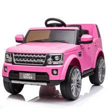 Load image into Gallery viewer, iRerts Pink 12V Landrover Powered Ride On Cars with Remote Control, Ride on Toys Kids Electric Cars with USB AUX MP3 Player for Kids Boys Girls 3-5 Ages Gifts