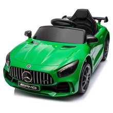 Load image into Gallery viewer, iRerts 12 Volt Ride on Toys for Toddlers, Licensed Mercedes Benz Ride On Car with Remote Control, Battery Powered Kids Electric Car with Music, USB/AUX/SD Ports, LED Lights, 4 Wheel Suspension, Black
