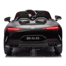 Load image into Gallery viewer, iRerts Black 24V Mercedes Benz SL63 Powered Ride On Cars with Remote Control, 4 Wheels Electric Car for Kids with Bluetooth, Music, USB, LED Light, Ride on Toys for Kids 3-8 Ages Boys Girls Gifts
