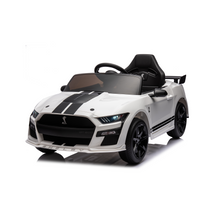 Load image into Gallery viewer, Ford Mustang GT500 Ride on Car for Kids, 12V Powered Ride on Toy with Remote Control, Bluetooth, Radio, Music, USB Port, LED Lights, 4 Wheels Suspension Electric Car for for 3-5 Years Boy Girl
