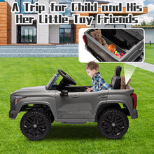 Load image into Gallery viewer, 12V Kids Ride on Car Licensed Toyota Tundra Pickup Electric Vehicle with 2.4G Remote Control Powered Ride on Toy for Boys and Girls, Three speed adjustable, Bluetooth, Ride on Truck for 3-5 Years Old
