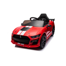 Load image into Gallery viewer, Ford Mustang GT500 Ride on Car for Kids, 12V Powered Ride on Toy with Remote Control, Bluetooth, Radio, Music, USB Port, LED Lights, 4 Wheels Suspension Electric Car for for 3-5 Years Boy Girl
