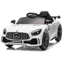 Load image into Gallery viewer, Mercedes Benz Ride on Toys for Kids Boys Girls, 12V Kids Ride on Sports Cars with Remote Control, Battery Powered Electric Cars Vehicle for Kids with LED Headlights, MP3, USB, TF Card Slot, White
