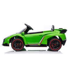 Load image into Gallery viewer, iRerts 12V Ride on Sports Cars with Remote Control, Lamborghini Poison Kids Ride on Vehicles Toys for Boys Girls 3-5 Years Old Gifts, Battery Powered Kids Electric Cars with Music, LED Light, Green
