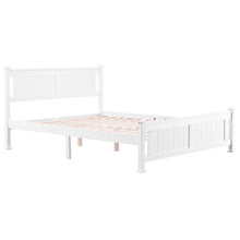 Load image into Gallery viewer, Queen Bed Frame with Headboard, White Queen Size Platform Bed Frame w/ Slats, Modern Queen Size Bed Frame for Kids Adults, Wood Platform Queen Bed Frame for Bedroom, No Box Spring Needed, R4983
