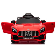 Load image into Gallery viewer, iRerts 12 Volt Ride on Toys for Toddlers, Licensed Mercedes Benz Ride On Car with Remote Control, Battery Powered Kids Electric Car with Music, USB/AUX/SD Ports, LED Lights, 4 Wheel Suspension, Red
