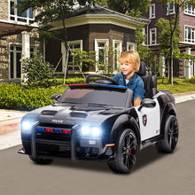 Load image into Gallery viewer, Kids Ride on Police Cars with Remote Control, Licensed Dodge Challenger Battery Powered Kids Electric Car, Ride on Toys for Kids Boys Girls 3-5 Ages Gift with Bluetooth, Music, USB/MP3 Port, LED Light
