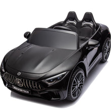 Load image into Gallery viewer, iRerts Black 24V Mercedes Benz SL63 Powered Ride On Cars with Remote Control, 4 Wheels Electric Car for Kids with Bluetooth, Music, USB, LED Light, Ride on Toys for Kids 3-8 Ages Boys Girls Gifts
