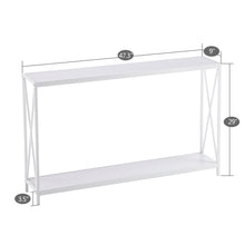 Load image into Gallery viewer, iRerts Entryway Table, Narrow Console Table Hallway Table with Metal Frame and MDF Topboard, Industrial Long Entrance Sofa Table Foyer Tables for Entryway Hallway Living Room Home Office, Pink

