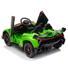 Load image into Gallery viewer, iRerts 12V Ride on Sports Cars with Remote Control, Lamborghini Poison Kids Ride on Vehicles Toys for Boys Girls 3-5 Years Old Gifts, Battery Powered Kids Electric Cars with Music, LED Light, Green
