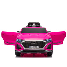 Load image into Gallery viewer, iRerts Kids Electric Cars for Toddlers, Licensed Audi SQ8 12V Ride on Cars with Remote Control, Battery Powered Ride on Toys with Music, LED Lights, 4 Wheel Suspension, Gifts for Kids Aged 3-6, Pink
