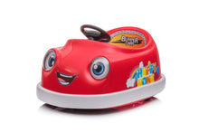 Load image into Gallery viewer, 12V Bumper Car for Toddlers, iRerts Kids Bumper Car with Remote Control, Rocking Horse Mode, Push Rod, Dinner Plate, USB Bluetooth Music, Electric Toddler Ride On Toys for Kids Ages 1-6 Years, Red
