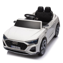 Load image into Gallery viewer, iRerts Kids Electric Cars for Toddlers, Licensed Audi SQ8 12V Ride on Cars with Remote Control, Battery Powered Ride on Toys with Music, LED Lights, 4 Wheel Suspension, Gifts for Kids Aged 3-6, White
