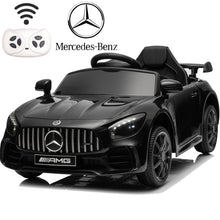 Load image into Gallery viewer, iRerts Black 12V Mercedes Benz Licensed Powered Ride on Cars with Remote Control, Lights, AUX/USB, Music, 4 Wheels Ride on Toys for Toddlers Kids Boys Girls, Kids Electric Cars for 3-5 Years Olds
