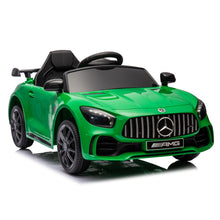 Load image into Gallery viewer, iRerts 12 Volt Ride on Toys for Toddlers, Licensed Mercedes Benz Ride On Car with Remote Control, Battery Powered Kids Electric Car with Music, USB/AUX/SD Ports, LED Lights, 4 Wheel Suspension, Black
