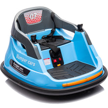 Load image into Gallery viewer, iRerts 12V Bumper Car for Kids Toddlers, Battery Powered Bumper Car Ride On Toys with Remote Control, Bluetooth, Music, Flashing Lights, Toddler Ride on Cars for 1.5-5 Year Old Boys Girls, Blue
