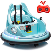 Load image into Gallery viewer, iRerts 12V Bumper Cars for Kids, Bumper Car Ride on with Remote Control, Battery Powered Kids Ride on Toys for 2-5 Year Old Boys Girls, Kids Electric Cars with Bluetooth, Music, LED Light, Blue
