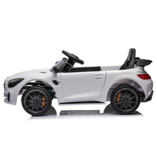 Load image into Gallery viewer, iRerts 12 Volt Ride on Toys for Toddlers, Licensed Mercedes Benz Ride On Car with Remote Control, Battery Powered Kids Electric Car with Music, USB/AUX/SD Ports, LED Lights, 4 Wheel Suspension, White
