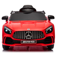 Load image into Gallery viewer, iRerts 12 Volt Ride on Toys for Toddlers, Licensed Mercedes Benz Ride On Car with Remote Control, Battery Powered Kids Electric Car with Music, USB/AUX/SD Ports, LED Lights, 4 Wheel Suspension, Red
