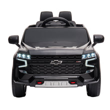 Load image into Gallery viewer, iRerts 12V Battery Powered Ride on Cars with Remote Control, Licensed Chevrolet Tahoe Kids Electric Cars for 3-6 Ages Kids Gift, Ride On Toy with Bluetooth, Music, MP3/USB/AUX Port, LED Light, Black
