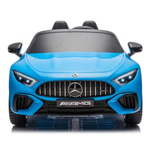 Load image into Gallery viewer, 24V Ride on Cars with Remote Control, Mercedes-Benz SL63 Ride on Toys with Bluetooth Music, LED Light, 4 Wheels Suspension, Battery Powered Electric Car for Kids Boys Girls 3-8 Years Old Gifts, Blue
