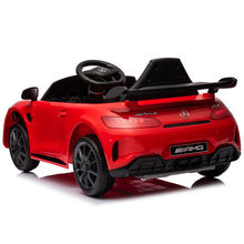 Load image into Gallery viewer, iRerts 12 Volt Ride on Toys for Toddlers, Licensed Mercedes Benz Ride On Car with Remote Control, Battery Powered Kids Electric Car with Music, USB/AUX/SD Ports, LED Lights, 4 Wheel Suspension, Red
