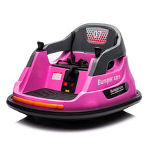 Load image into Gallery viewer, iRerts 12V Bumper Car for Kids Toddlers, Battery Powered Bumper Car Ride On Toys with Remote Control, Bluetooth, Music, Flashing Lights, Toddler Ride on Cars for 1.5-5 Year Old Boys Girls, Pink
