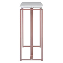 Load image into Gallery viewer, iRerts Console Table Narrow Sofa Table with Metal Frame, 63&#39;&#39; Pink Entryway Table with MDF Tabletop, Industrial Hallway Table Sofa Tables Narrow Long for Hallway Living Room Home Office Entrance

